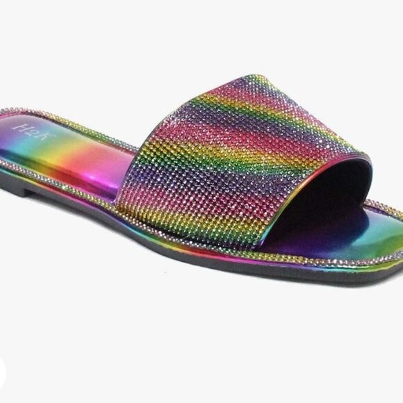 H2k bling rainbow slides  - Picture 6 of 6